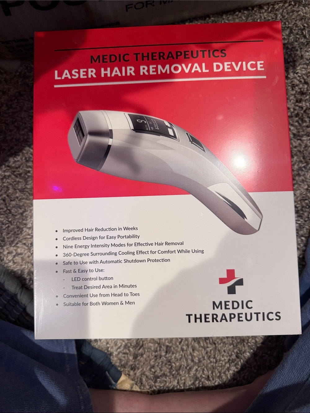 Cordless Laser Hair Removal Device - White